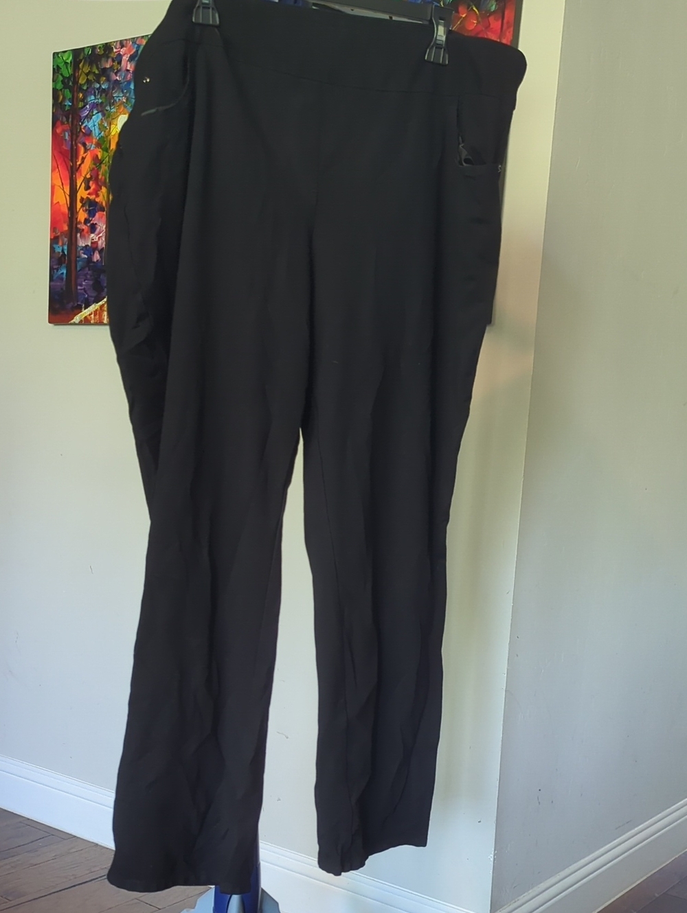 Kim Rogers Black Women's Straight-Leg Dress Pants